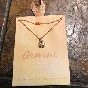 Gemini Pedant Necklace NWT